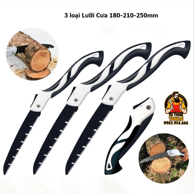 Cưa Gỗ Cầm Tay Gấp Gọn AIRAJ - Lưỡi Cưa Cây, Cành Lưỡi Thép Hợp Kim SK5