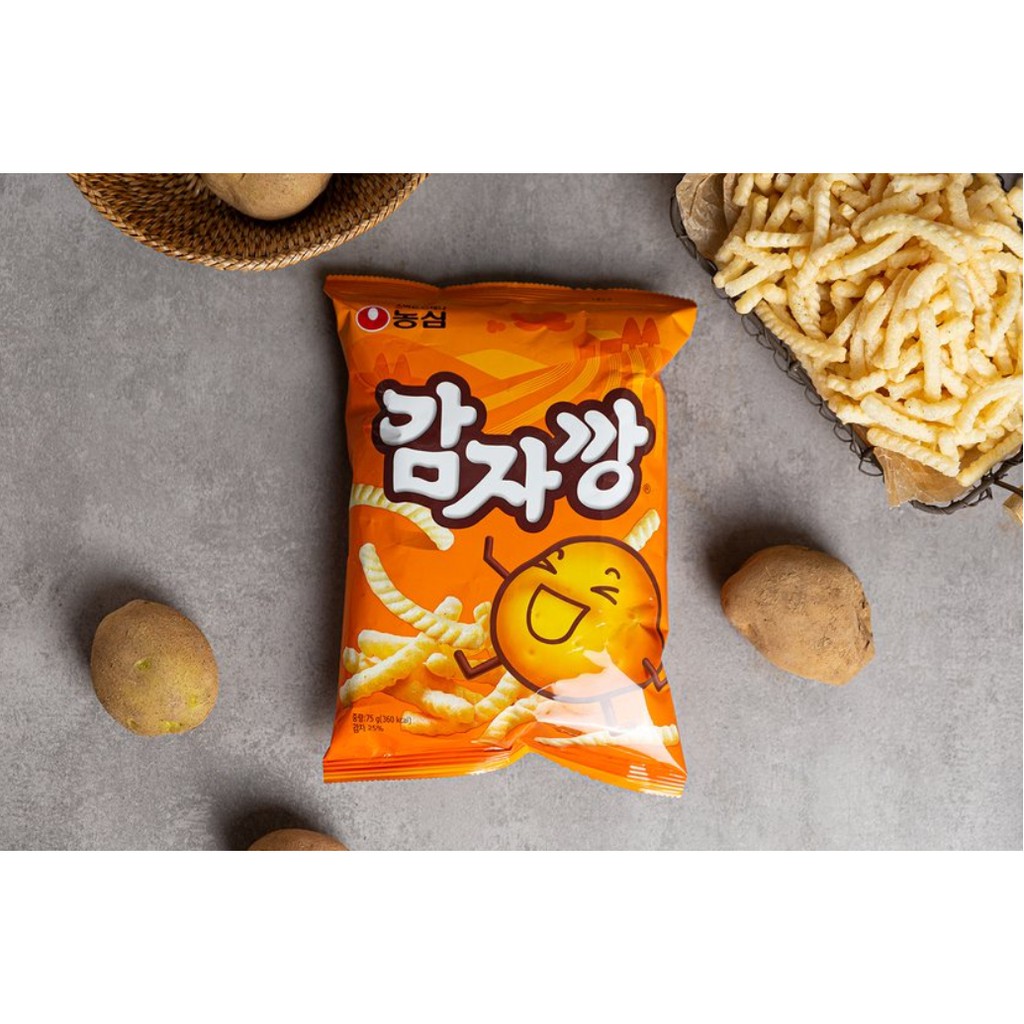 [NONGSHIM] SNACK KHOAI TÂY 75G - [농심] 감자깡 75G