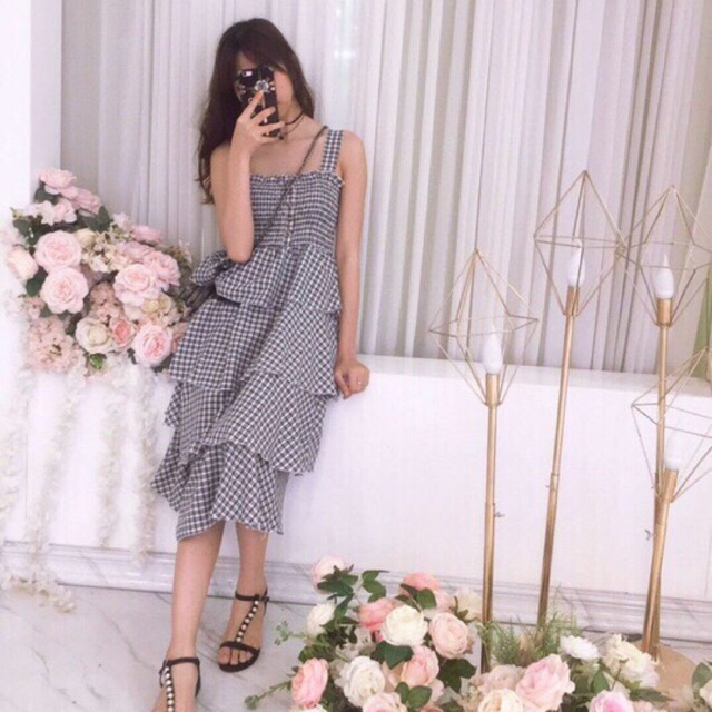váy kẻ caro