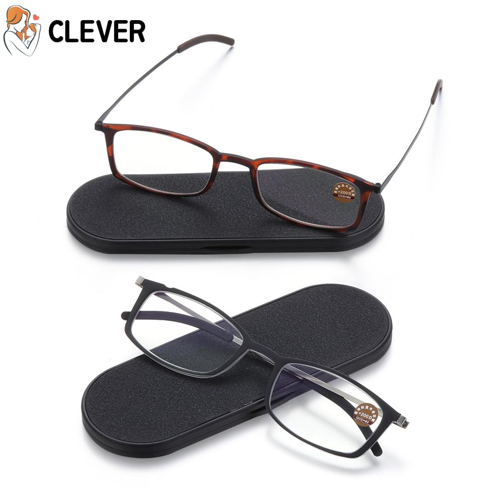 CLEVER Portable Diopters +1.5, +2.0, +2.5 Ultralight Paper Type Ultra-thin Reading Glasses