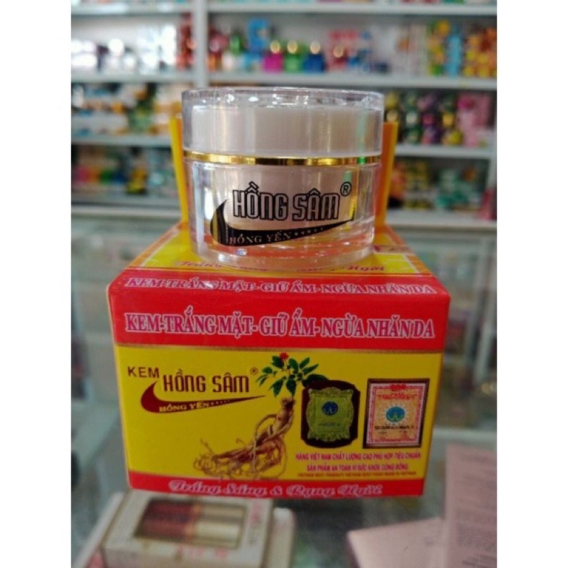KEM HỒNG SÂM TRẮNG DA MẶT GIỮ ẨM NGỪA NHĂN 12G
