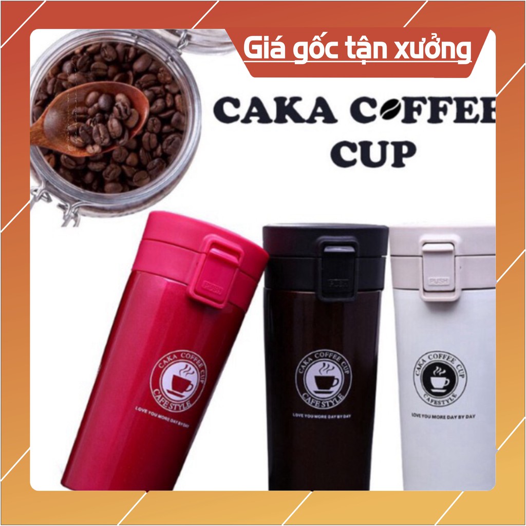 [ sale mùa hè] Bình giữ nhiệt inox 2 lơp CAKA COFFEE cup .
