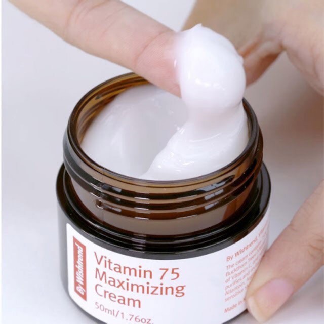 [Chính Hãng] Kem Dưỡng Phục Hồi Da, Làm Sáng, Chống Lão Hóa - By Wishtrend Vitamin 75 Maximizing Cream 50ml