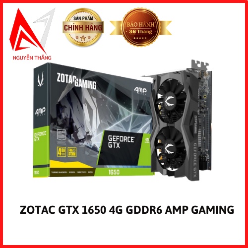 Vga card màn hình ZOTAC GTX 1650 4G GDDR6 AMP GAMING GEFORCE NEW &amp; 2ND