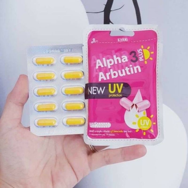 Vỉ 10v Kích Trắng Alpha Arbutin Chống Nắng UV