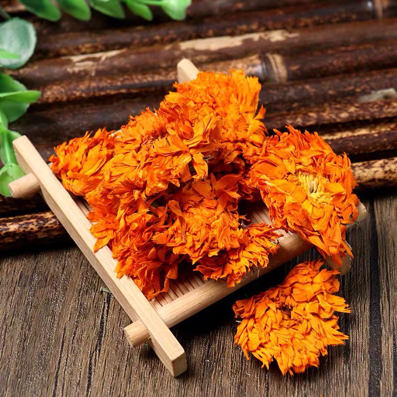 Trà Cúc calendula cam sấy lạnh giữ nguyên màu và hương vị pha trà, rửa mặt đẹp trong lẫn ngoài