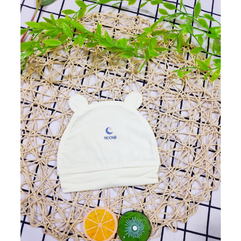 Xả kho mũ sơ sinh Moon chất Petit siêu mềm mịn thấm hút mồ hôi tốt cho bé