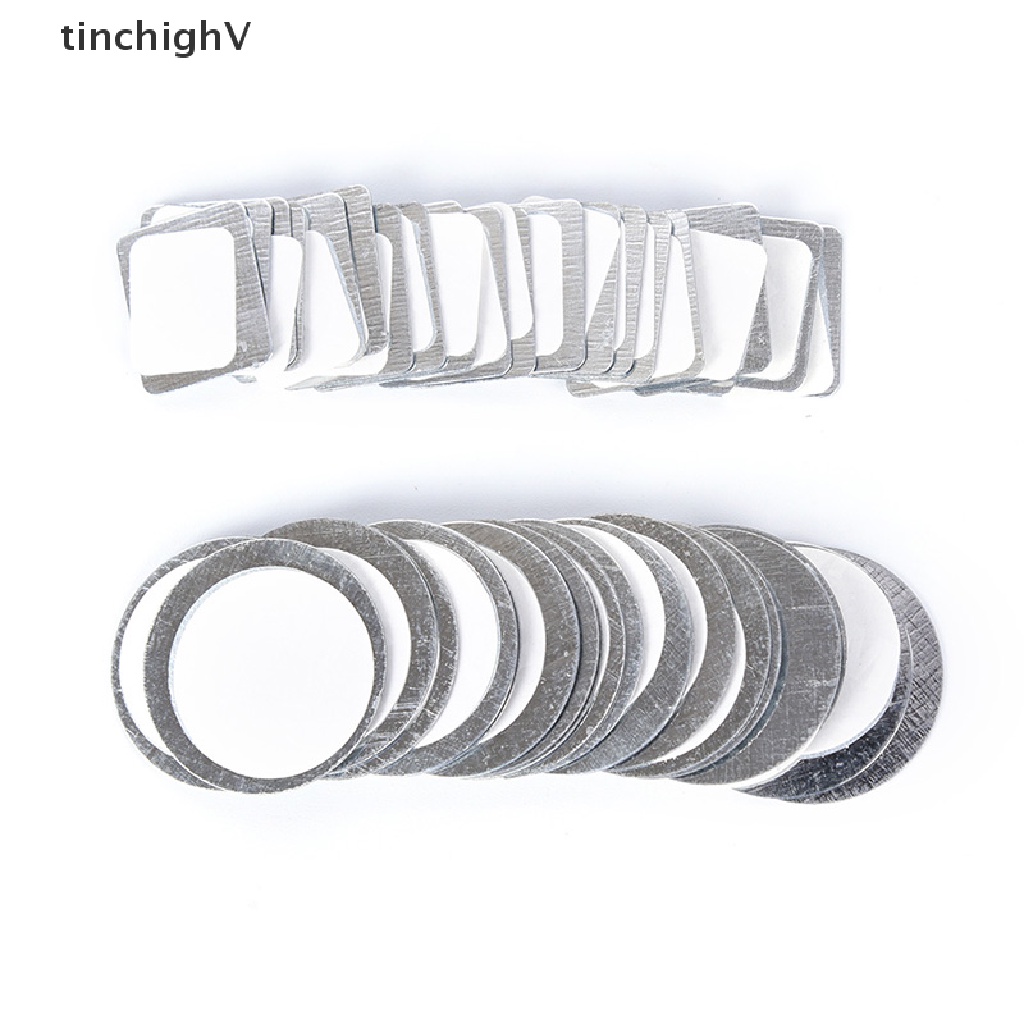 Set 20 Miếng Dán Nam Châm Bằng Kim Loại Trang Điểm Phấn Mắt