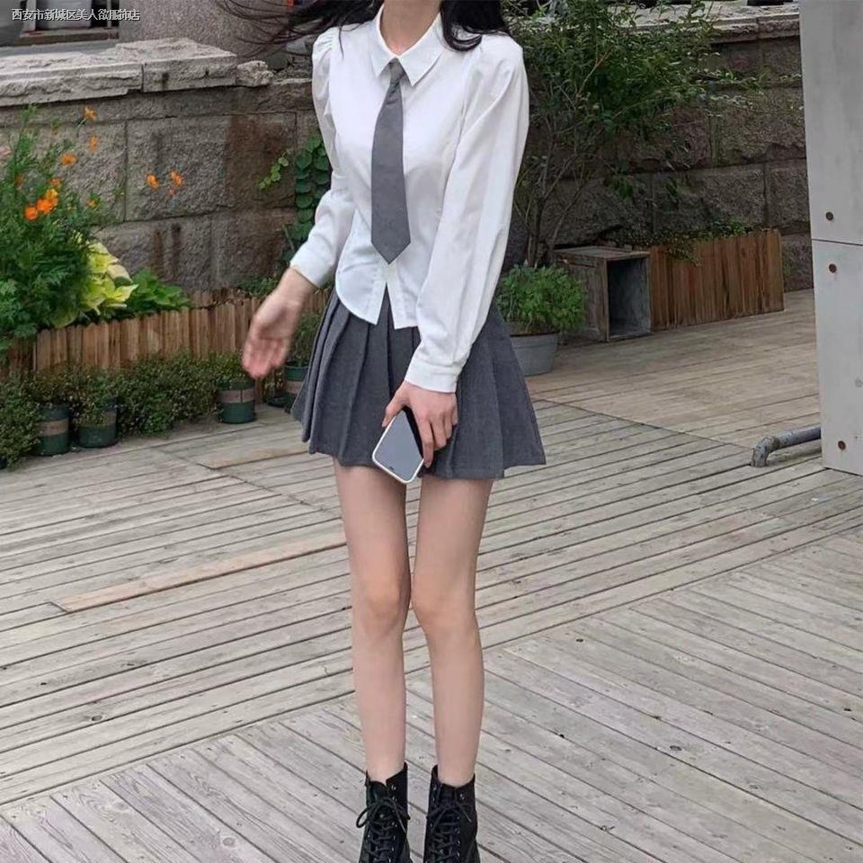 Áo Sơ Mi Trắng Dài Tay Thắt Eo Thời Trang Nữ Tính