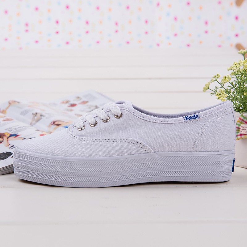 KEDS Giày Thể Thao Canvas Thoáng Khí Thời Trang Năng Động