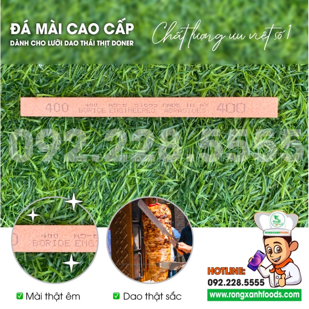 ĐÁ MÀI LƯỠI DAO MÁY THÁI CẮT THỊT NƯỚNG BÁNH MÌ THỔ NHỸ KỲ DONER KEBAB
