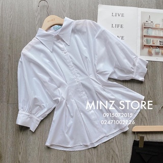 Áo SƠ MI cổ đức dúm sườn MINZ