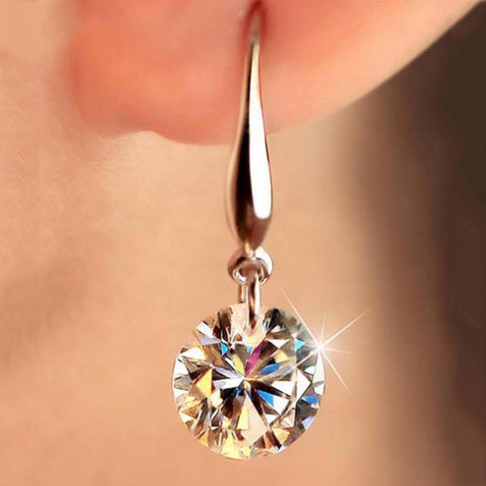 Thời trang Bông tai Rhinestone Lấp lánh Bông tai Nữ Cá tính Thời trang