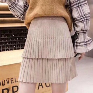 Chân váy len 2 tầng siêu xinh