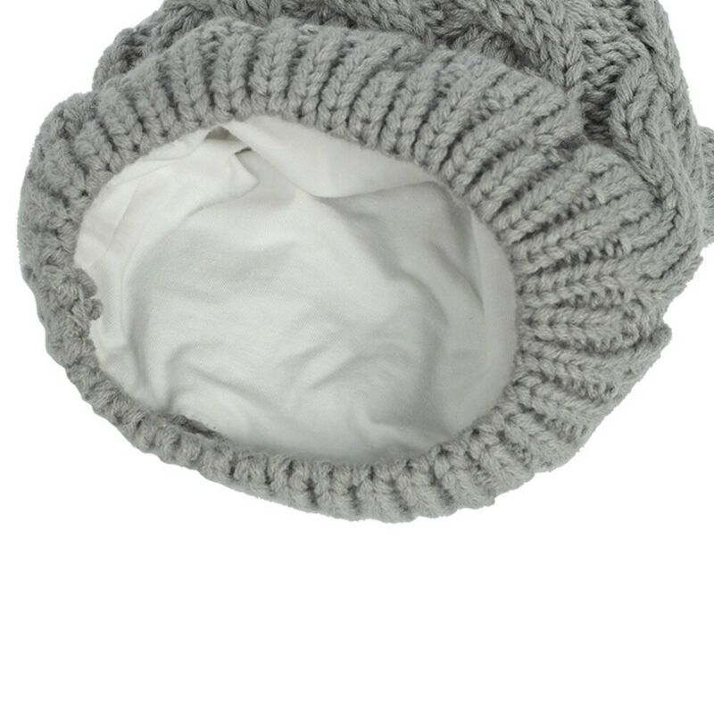 Set Mũ Len Đính Quả Bông Kèm Găng Tay Mềm Mại Cho Bé