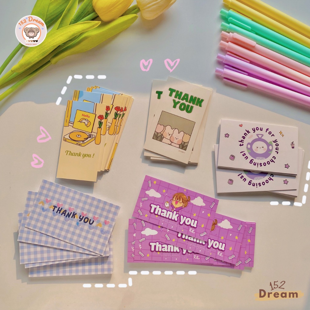 Card Cám Ơn, Phiếu Cám Ơn, Thiệp Cám Ơn, Thẻ Thank You Cho Khách Hàng