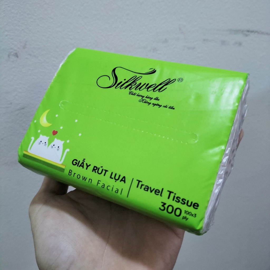 Giấy Ăn Gấu Trúc Silkwell 300 Tờ