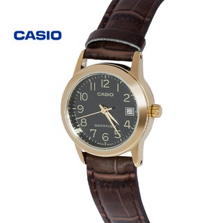 Đồng Hồ Nữ Dây Da Casio LTP-V002GL-1BUDF