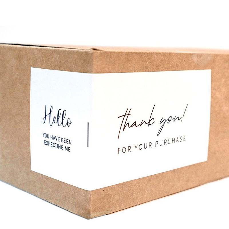 Bộ 30 Miếng Dán In Chữ Thank you Trang Trí Hộp Quà