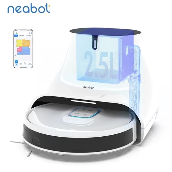 Máy hút bụi, Robot hút bụi lau nhà tự động NEABOT NOMO Q11 LDS 6.0 Phiên bản Quốc Tế  lực hút 4000pa.
