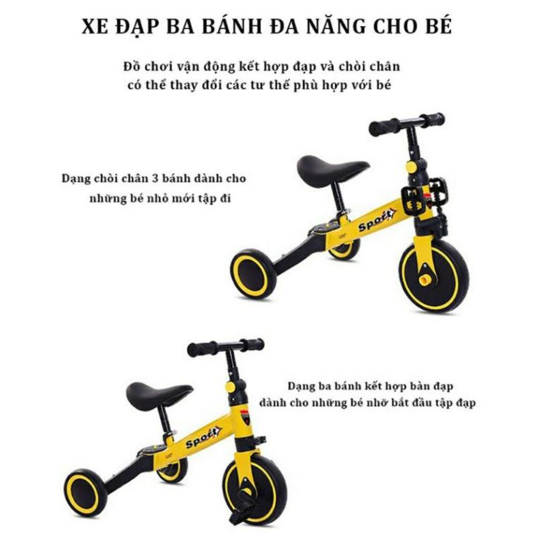 Xe Thăng Bằng Cho Bé Chòi chân vận động kiêm xe đạp 3 bánh 3in1 cho bé