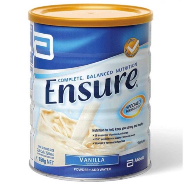 Sữa ensure úc 850g