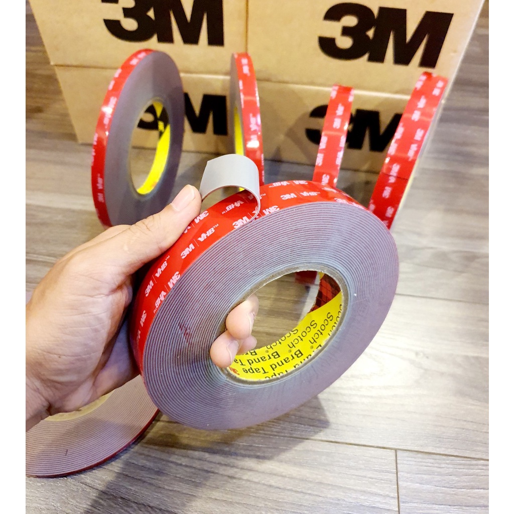 ComBo Băng Keo 2 Mặt 3M VHB GPL-110GF + Tăng dính 3M 94 Dán Vè Mưa, Logo, Đồ Chơi Xe