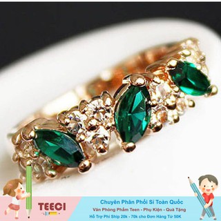 Nhẫn 3 Viên Cườm TINISO9014
