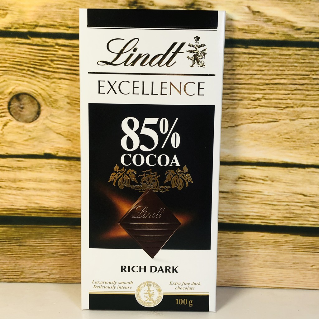 Socola Đen Nguyên Chất 85% Cacao Lindt 100gam