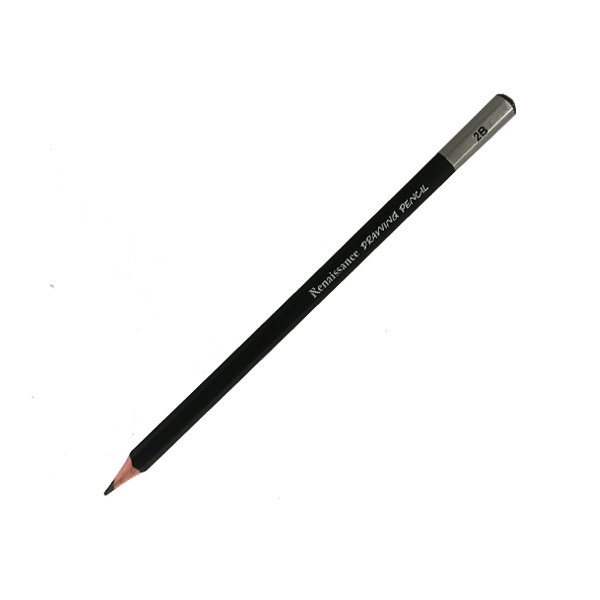 Bút Chì Gỗ 2B Drawing Pencil Renaissance - Thân Đen