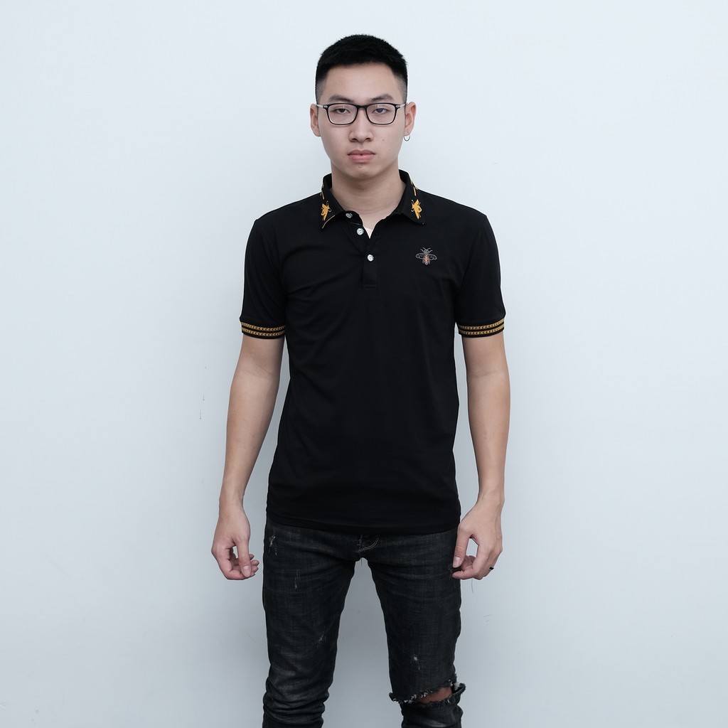 Áo Polo Nam con ong Cotton ❌ HOT TREND ❌ Áo polo 100% cotton thoáng mát kiểu dáng độc lạ. | BigBuy360 - bigbuy360.vn