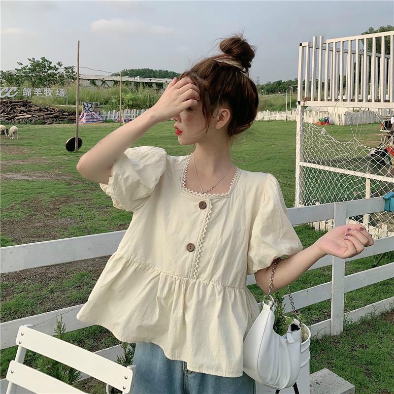 Áo Sơ Mi Tay Ngắn Dáng Rộng Thời Trang Mùa Hè Cho Nữ Sinh