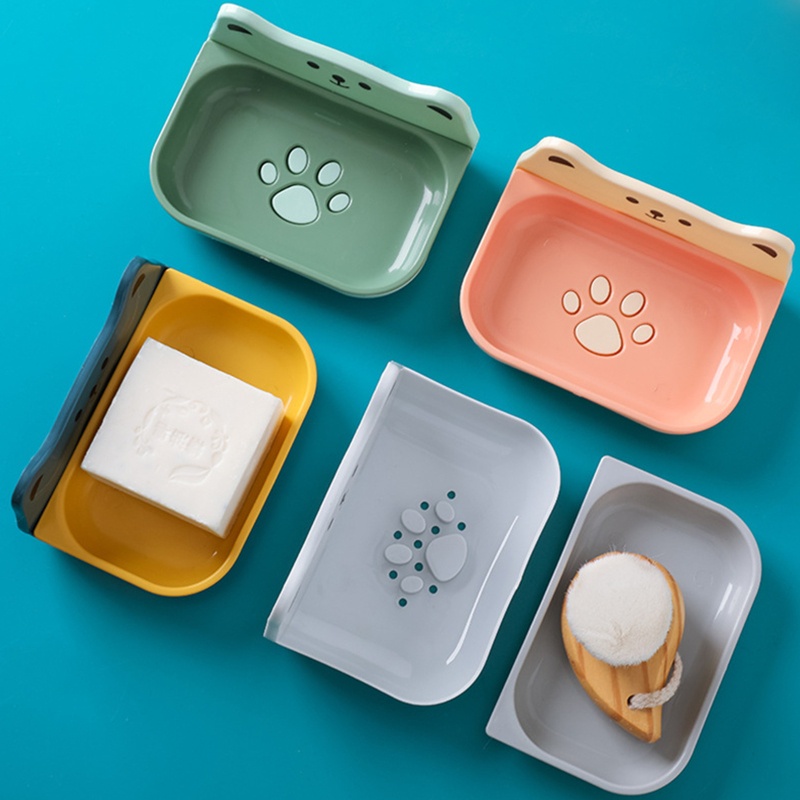 Khay Đựng Xà Phòng Chống Rò Rỉ Thiết Kế Dễ Thương Tiện Dụng Cho Nhà Tắm