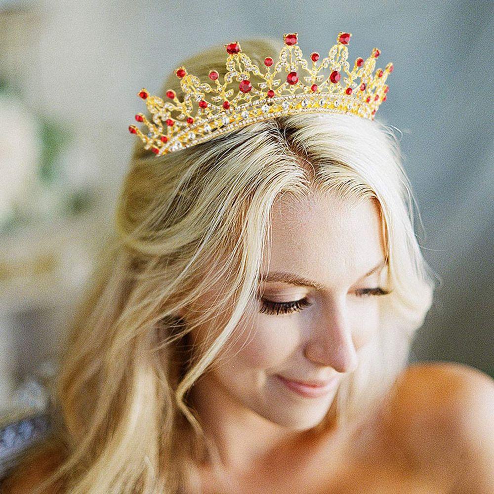 JARRED Vương Miện Cài Tóc Bằng Hợp Kim Phong Cách Hàn Quốc Thời Trang Cho Cô Dâu