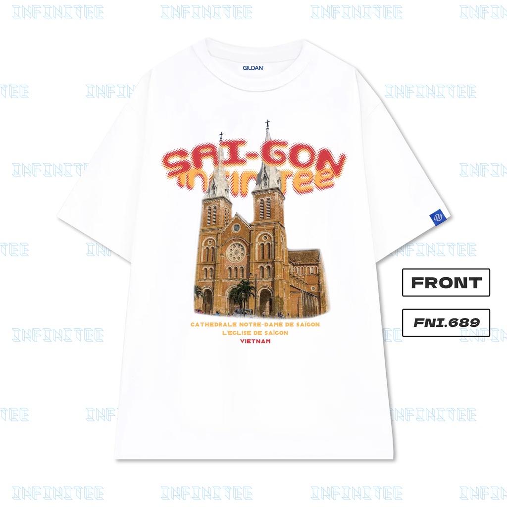 Áo thun INFINITEE Fni0689, Thun 100% Cotton - form rộng Unisex