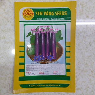 gói 0.1gr cà tím F1 của hãng sen vàng