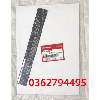 Tem thông số lốp và xích tải xe Winner v1/Winner X/Winner V3 Zin chính hãng Honda