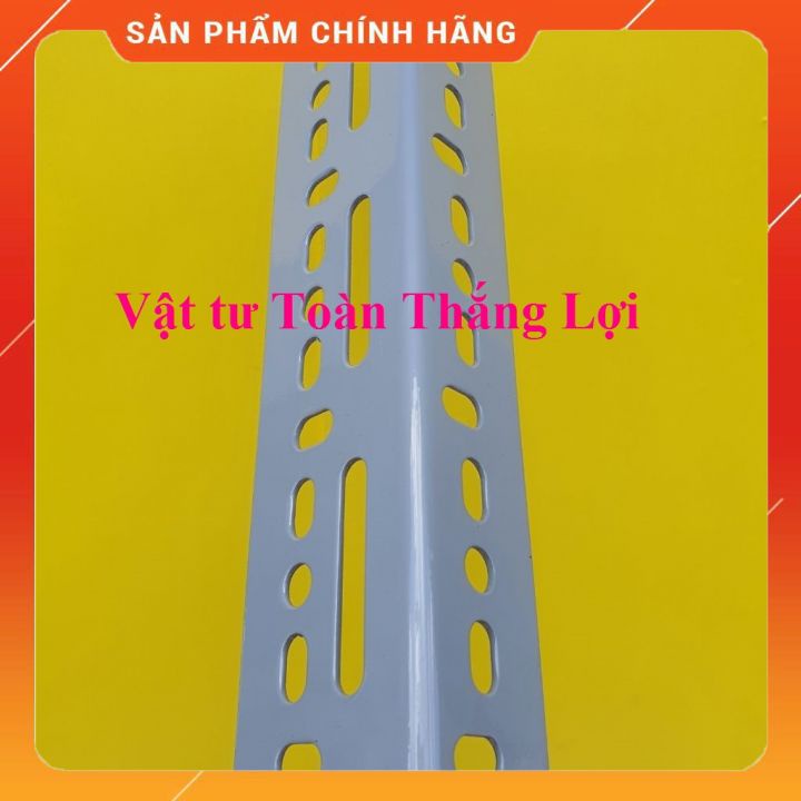 (Dài 130cm_ 140cm ) Cây sắt V lỗ V4x4cm hoặc V3x5cm dày 1.5li