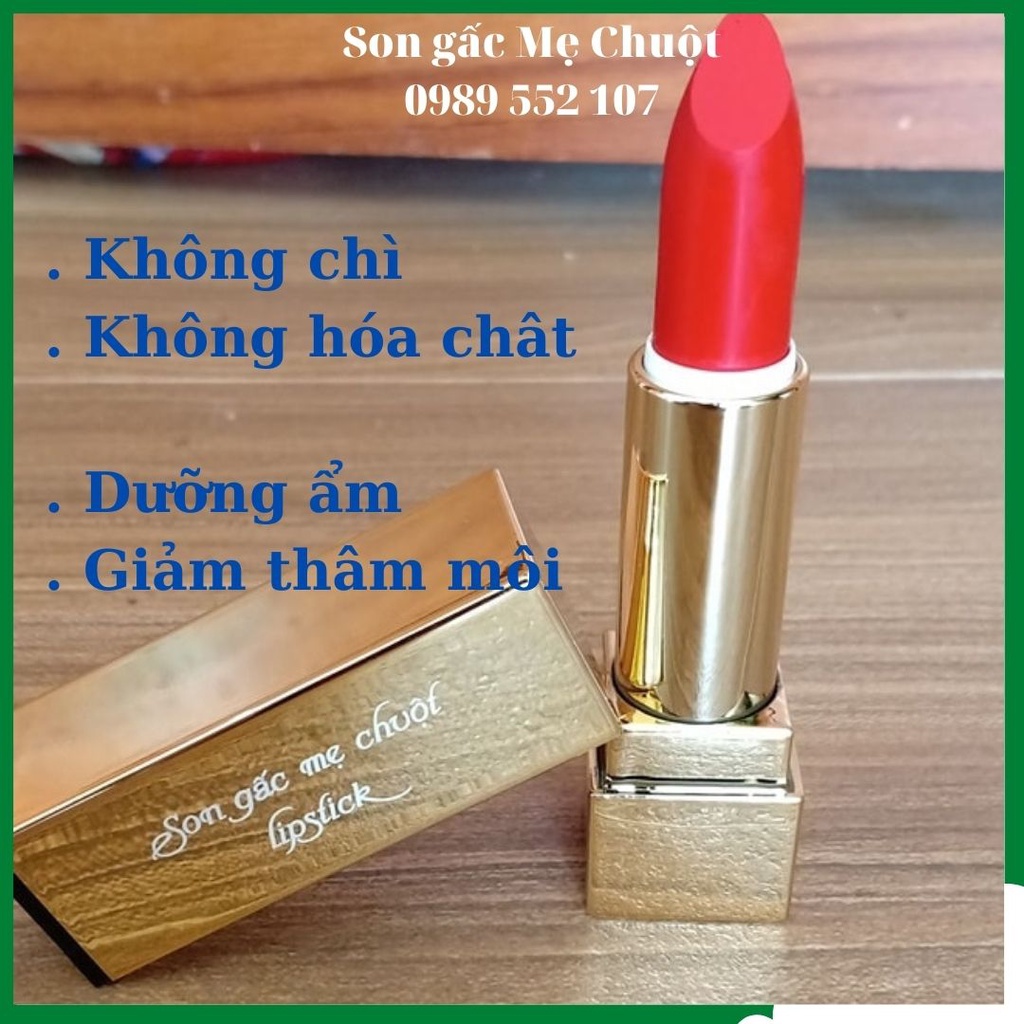 Son môi gấc handmade, dưỡng ẩm, hồng môi Mẹ Chuột