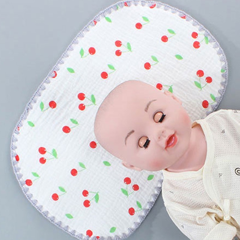 Gối Ngủ 10 Lớp Bằng Cotton In Hoạt Hình Dành Cho Bé Sơ Sinh