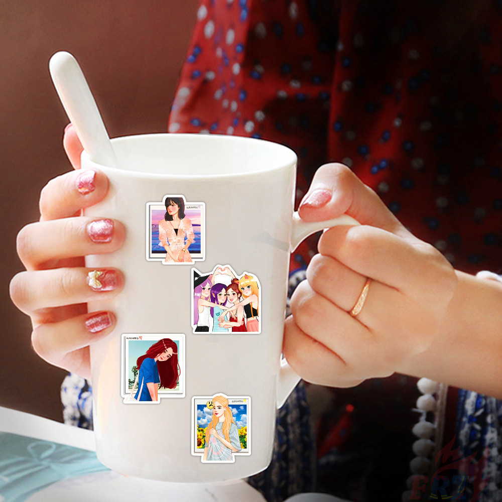 ❉ Blackpink Series 05 - KPOP Superstar Girl Group JISOO JENNIE ROSÉ LISA Stickers ❉ 50Pcs/Set POP Singer Waterproof DIY Fashion Decals Doodle Stickers