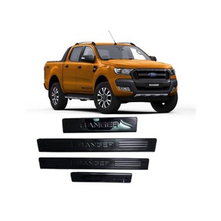 Bộ ốp bậc bước chân trong ngoài xe ford ranger 2018-2019 titan
