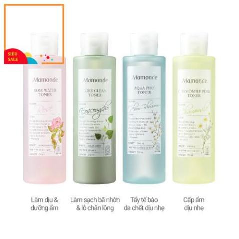 Nước hoa hồng cung cấp độ ẩm Mamonde Rose Water Toner 250ml