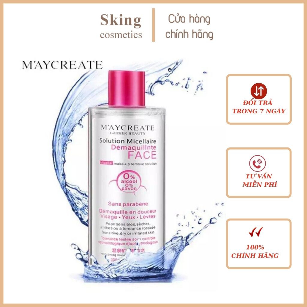 Nước tẩy trang Maycreate làm sạch sâu dịu nhẹ cho da 300ml | BigBuy360 - bigbuy360.vn