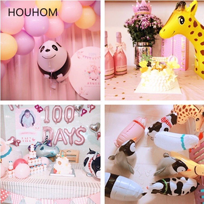 Bong Bóng Nhôm Hình Động Vật Dễ Thương Trang Trí Tiệc Sinh Nhật Cho Bé