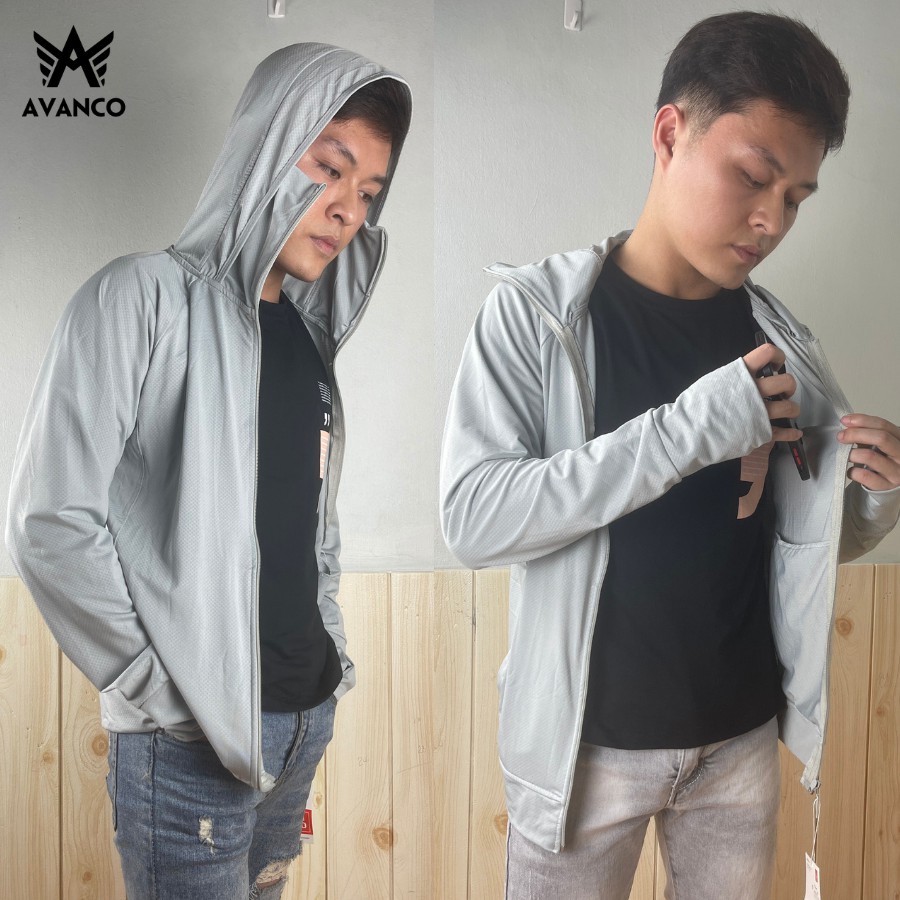 Áo chống nắng nam TVIK kéo cao thay khẩu trang, chất vải thông hơi thoáng mát, ANM | BigBuy360 - bigbuy360.vn