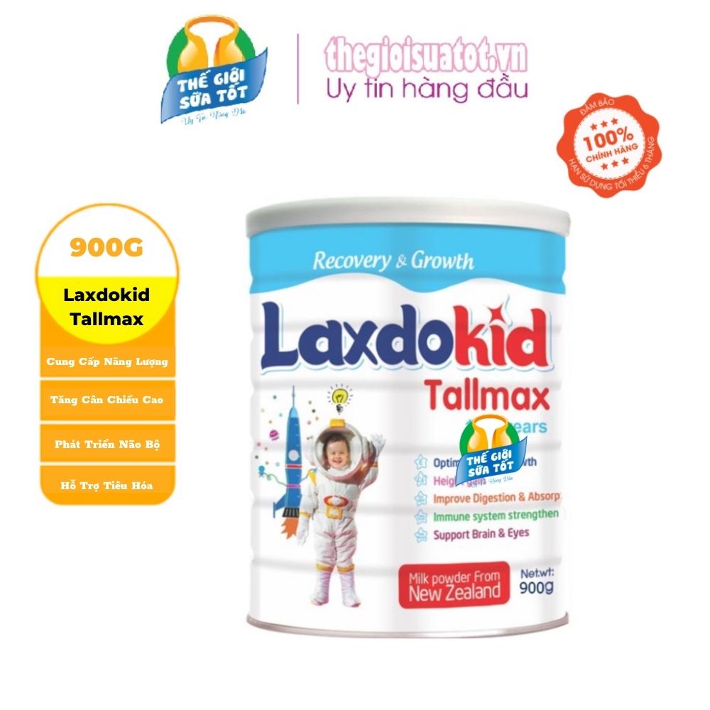 Sữa Growth Laxdokid Tallmax 900G - Sữa Công Thức Từ New ZeaLand Hỗ Trợ Phát Triển Trí Não thegioisuatot