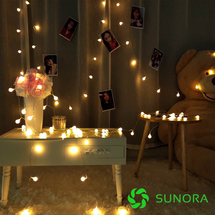 Đèn Led Dây Trang Trí Dùng PIN AA, USB 1m-10m - Đèn Đom Đóm Fairy Light