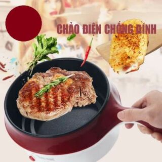 lẩu điện mini có tay cầm có xửng hấp