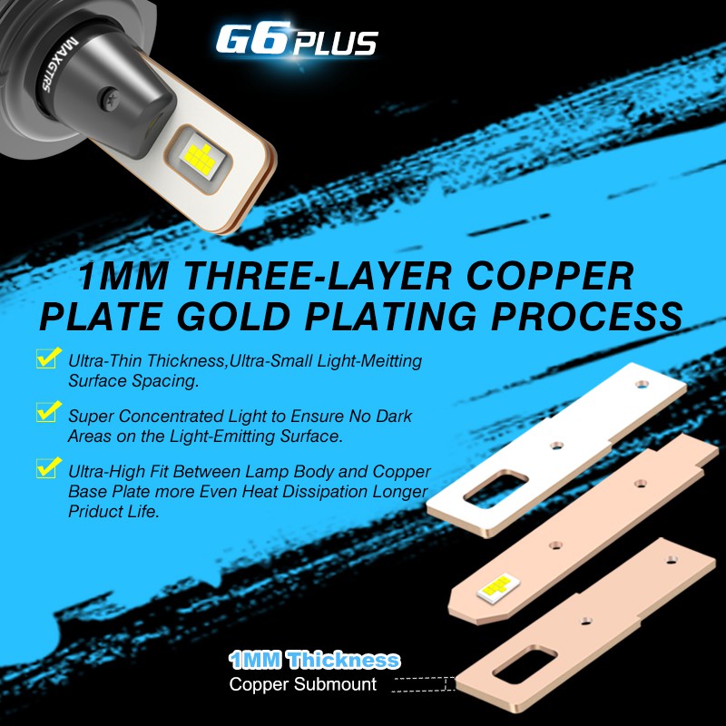 Set 2 Đèn Pha LED H8 / H9 / H11 880 881 9012 9004 9007 H13 70W 12000LM Tự Động Chuyên Dụng Cho Xe Hơi